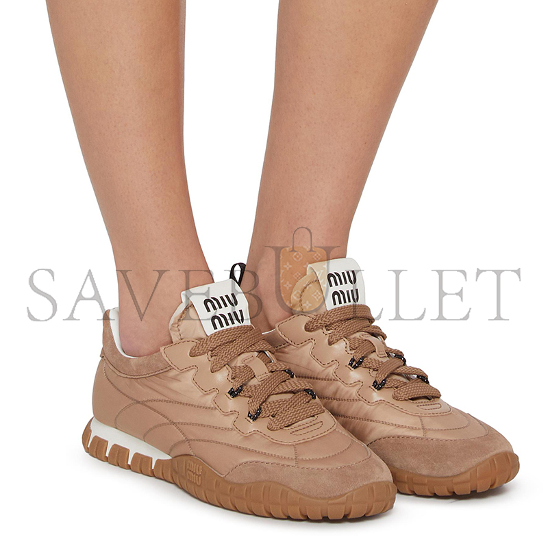 MIU MIU TYRE AND SUEDE SNEAKERS 5E417E MIU MIU TYRE AND SUEDE SNEAKERS 5E417E